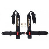 Epman Black 4-Point Racing Seat Belts - Secure & Stylish