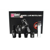 D1Spec Heptagon Racing Bolts 2in1 14x1.5 Black