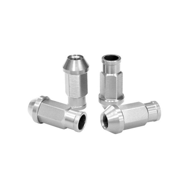 JBR 50mm M12 x1.5 Silver Wheel Lug Nuts - Durable & Stylish