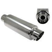 90mm Inlet Rear Muffler - 76mm Outlet Performance Upgrade