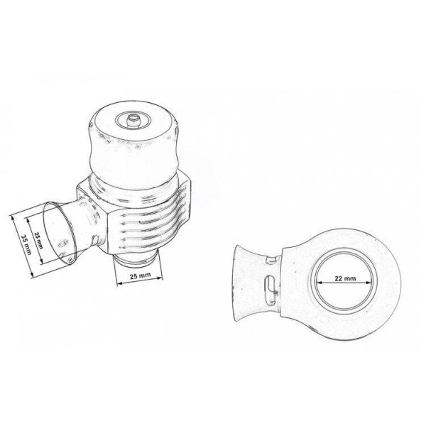 TurboWorks Blow Off Valve 2.0 BAR 25mm Universal