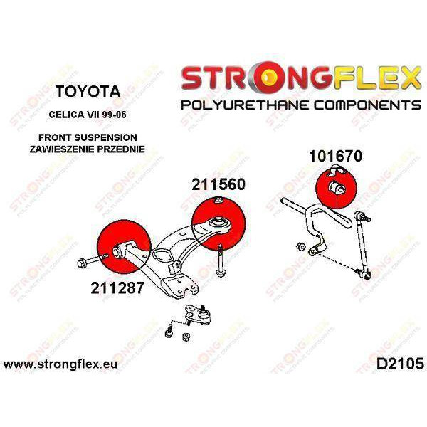 Front wishbone front bush