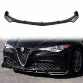 Gloss Black Front Splitter for Alfa Romeo Giulia - Premium Upgrade