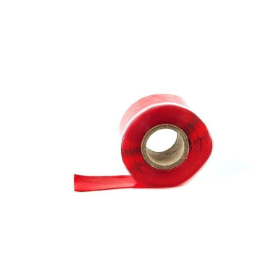 Self-Fusing Silicone Tape 25mm x 3.5m - Red, Durable Seal