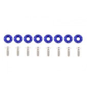 Blue Decorative M6x1.0 Screws 15mm D1 - Stylish Fasteners