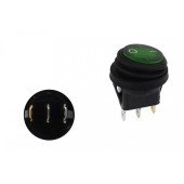 3-Pin Green ON-OFF Switch Round Button for Easy Control