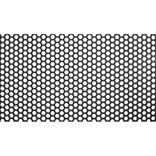 120x40cm Black ABS Honeycomb Mesh Grill - 10x8mm Design