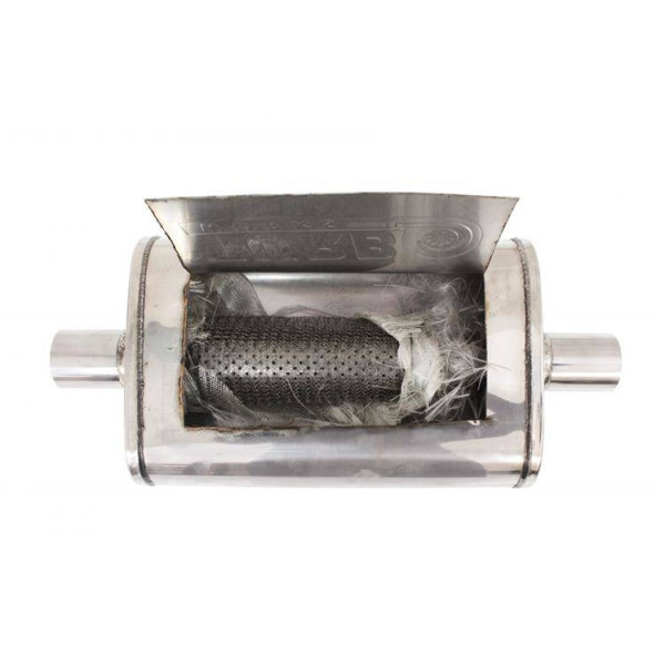 Center Muffler 89mm TurboWorks LT 409SS 355mm