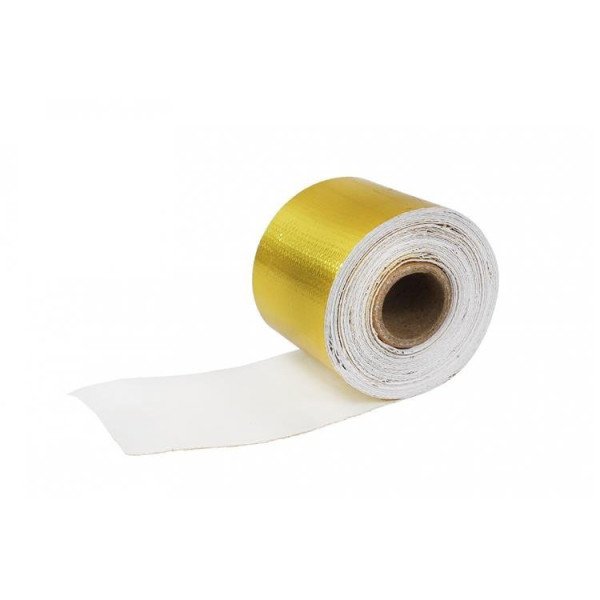 25mm Gold Heat Shield Tape - 4.5m High-Temperature Protection