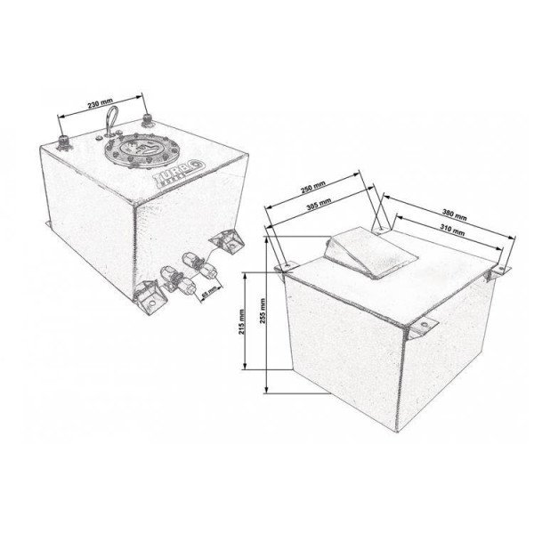 20L Fuel Tank with Sensor - Reliable Fuel Monitoring Solution