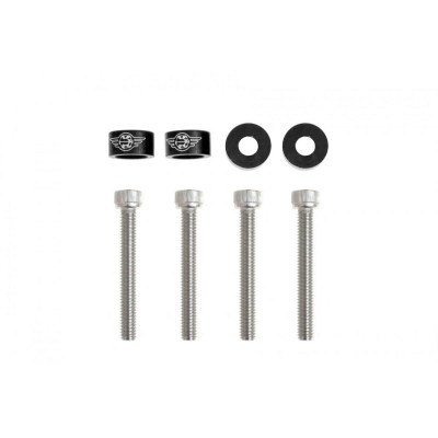 JDM Black Decorative Screws M6x1.0 45mm - Stylish Fasteners