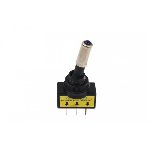 Blue LED Chrome Toggle Switch - Modern Design & Easy Install