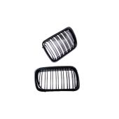Gloss Black Dual Line Grill for BMW 3 E36 Facelift Compact
