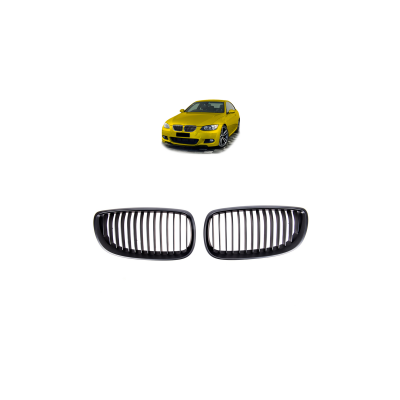 Matt Black Single Line Grill for BMW 3 E92 E93 Models