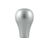 Compact Silver Aluminum Knob for Modern Home Decor