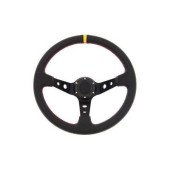 Pro 350mm Steering Wheel - 80mm Offset, Black Leather