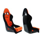 GT FIA Suede Racing Seat Slide - Orange Performance Design