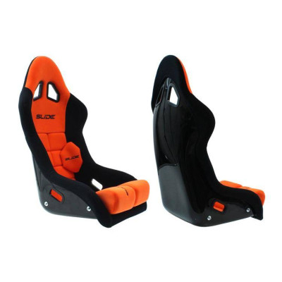 GT FIA Suede Racing Seat Slide - Orange Performance Design