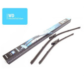 Front set dedicated silicon wiperblades Renault Clio IV Captur