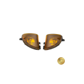 BMW 5 Series F10 F11 Yellow Fog Lights - Enhanced Visibility