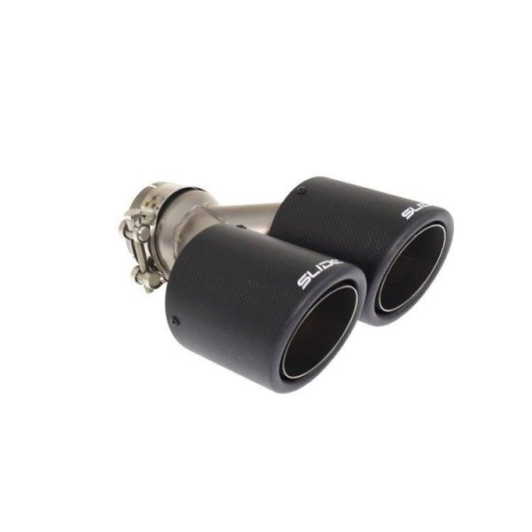 89mm Double Exhaust Pipe with 63.5mm Slide Fit Connection