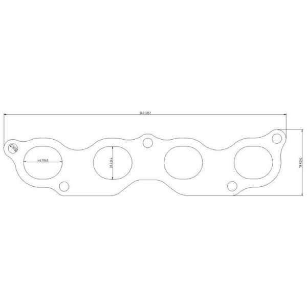 High-Performance Exhaust Flange for Honda K20A1 K20A3