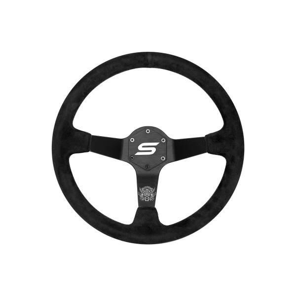 Steering wheel SLIDE 350mm offset:90mm Suede Black