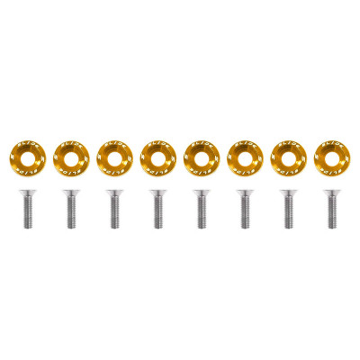 M6x1.0 Universal Screws 15mm - Gold Slide Finish