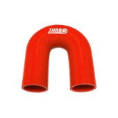 180° Red Elbow Connector - 63mm Pipe Fitting