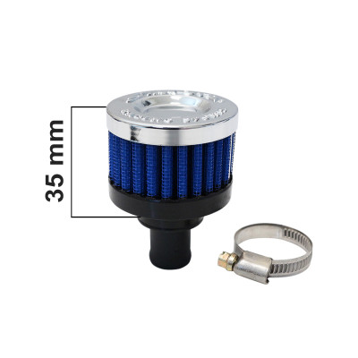 Simota 9mm Blue Crankcase Breather Filter for Performance Engines