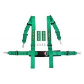 4-Point Green Takata Replica Racing Seat Belts - Safety First!