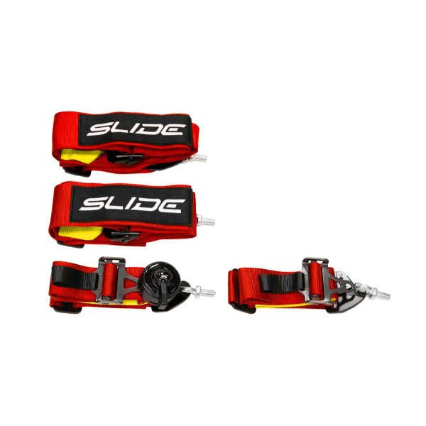 Racing Seat Belts Quick Slide V2 4P RED 3"