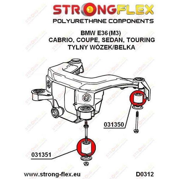 Rear beam mounting bush rear SPORT