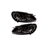 Volkswagen Golf VI Front Chrome Lights - Stylish Upgrade