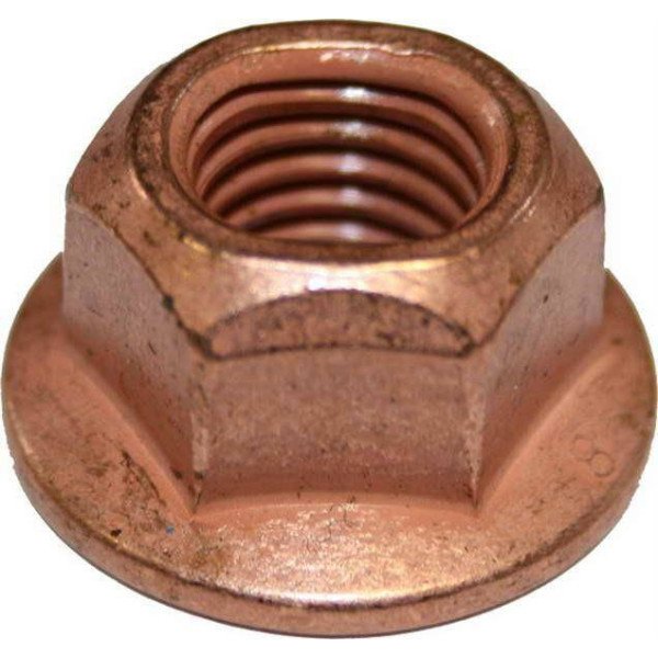 Copper Plated Exhaust Nut M8x13 - Durable & Reliable Fastener