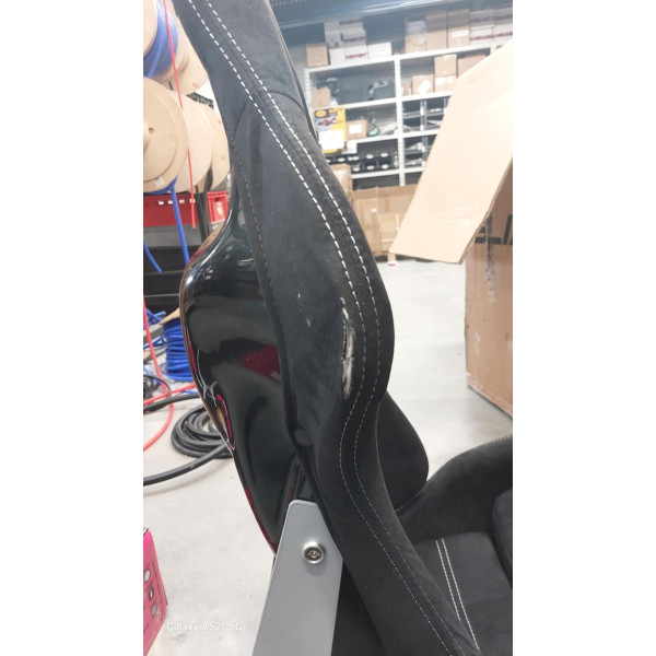 Racing seat SLIDE X3 material Black S DAMAGED