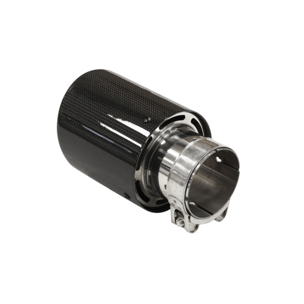 Exhaust Tip 114mm enter 70mm Carbon Gloss