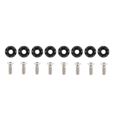M6x1.0 Decorative Black Screws 15mm D1 - Stylish Fasteners