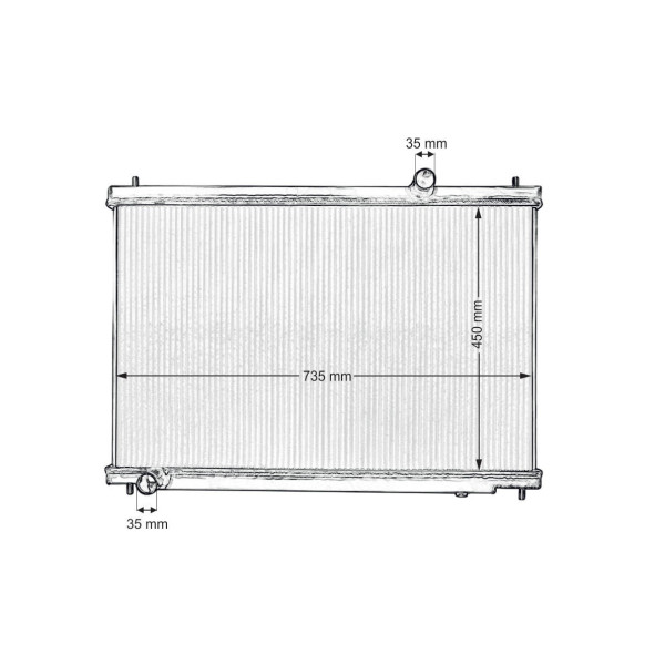 High-Performance Sports Water Radiator for Nissan GT-R R35 2009+