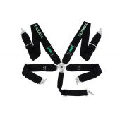 5-Point Black Takata Replica Racing Seat Belt Harness