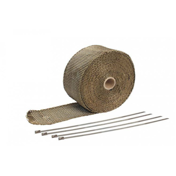 Epman 50mm x 10m Titanium Exhaust Heat Wrap with Ties