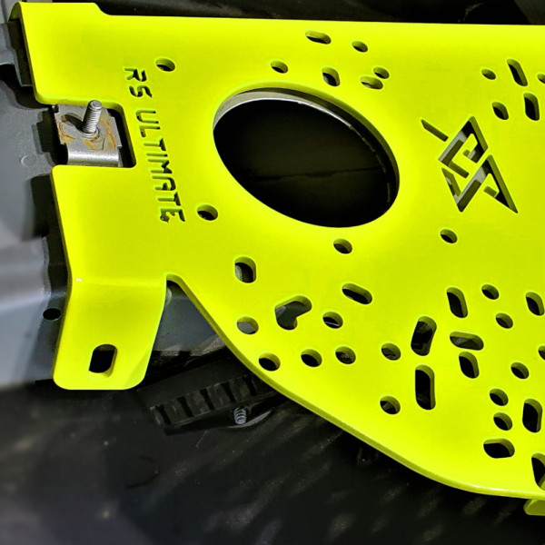 Handbrake Mounting Plate drilled BMW E46 Fluo