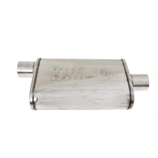 63.5mm 304SS Central Chambered Muffler - 355mm Length