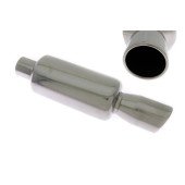 76mm Inlet Rear Muffler - 57mm Outlet for Enhanced Performance