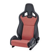 Recaro Sportster CS Heated Racing Seat - Black & Red Dinamica