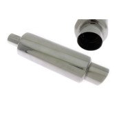 77mm Inlet Rear Muffler with 50mm Outlet - High Performance