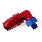 90° AN8 Swivel Fitting with AN6 Adapter - Precision Design