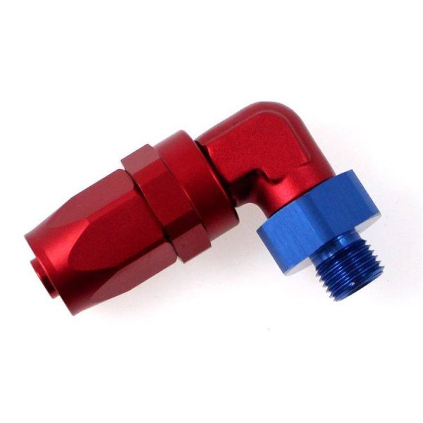 90° AN8 Swivel Fitting with AN6 Adapter - Precision Design