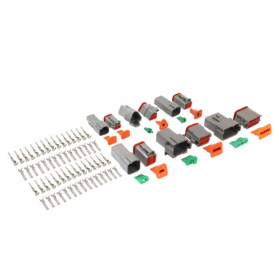 6-Piece Waterproof Connector Set - 2 to 12 Pin Options