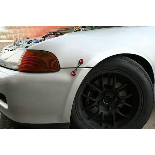 Quick Release Silver Bumper Trunk Fasteners - Easy Install